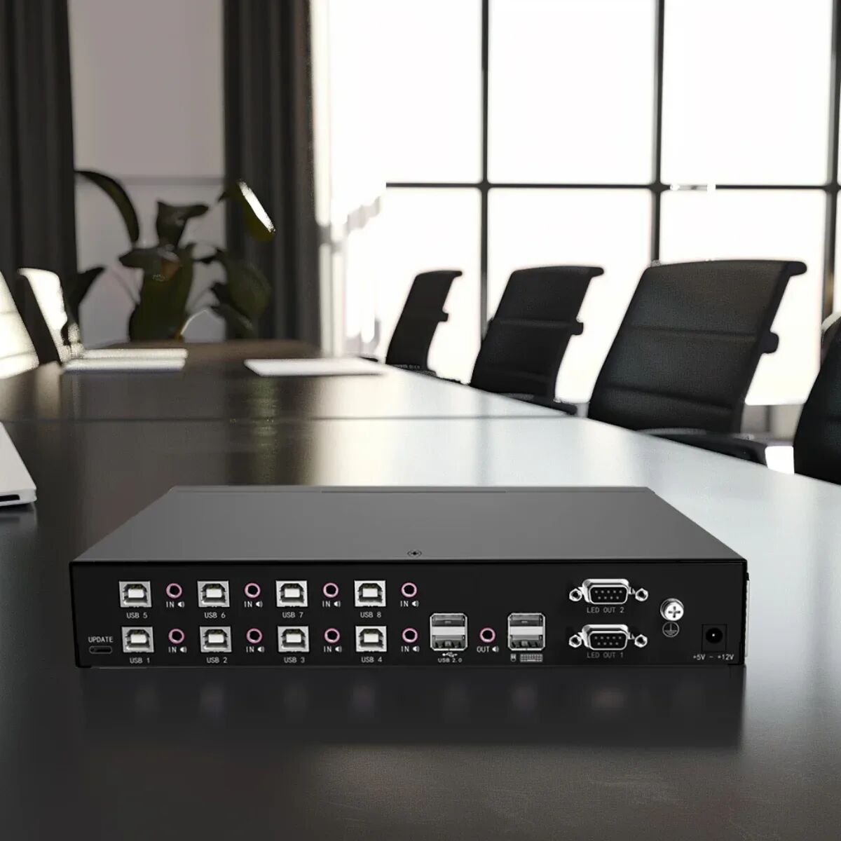 8 портов Evetron KM 8U2ASK — 8 возможностей