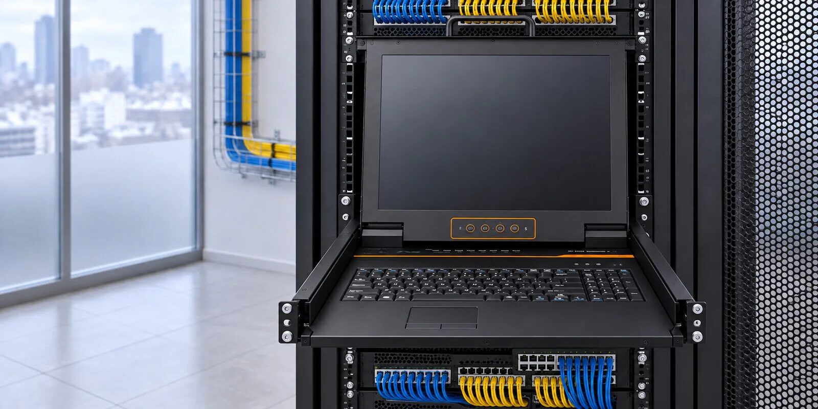 Evetron RD V1716V-IP — компактная IP KVM-консоль на 16 VGA-систем