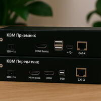 Evetron LHC 1UA: Full HD KVM 150 м по витой паре